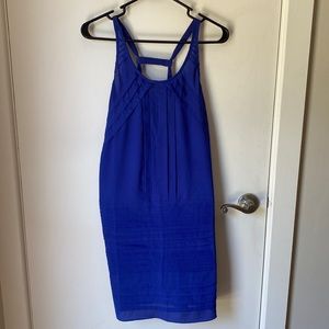 Royal blue shift dress